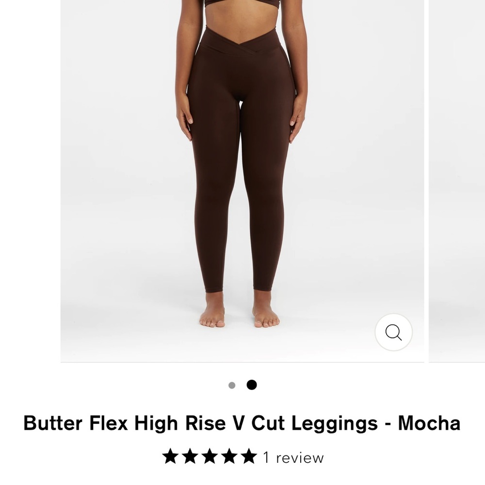 NWT size small RIOT SWIM BUTTER FLEX HIGH RISE V CUT LEGGINGS - MOCHA